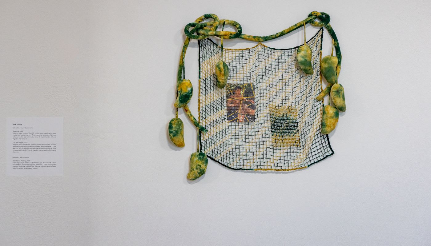 Installation shot of group show at Angels Gate Cultural Center Art Gallery photo credit Jose Cordon.